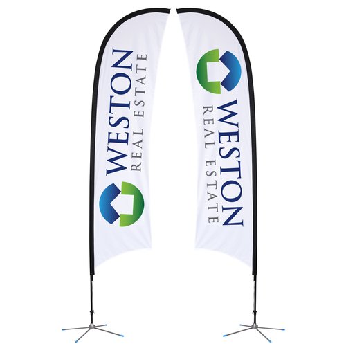 Indoor Razor Sail Sign - 13 feet - Two Sided Main Image