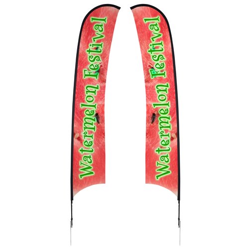 Outdoor Razor Sail Sign - 17 feet - Two Sided Main Image