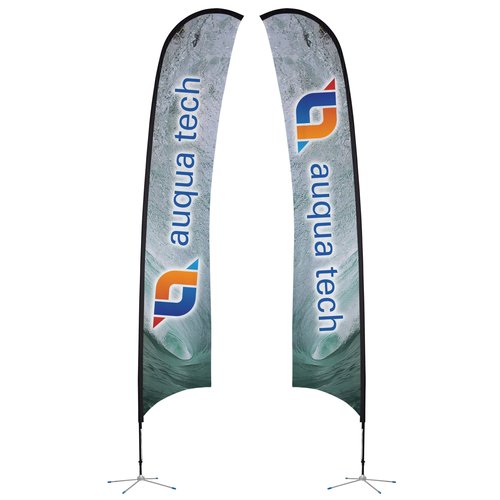 Indoor Razor Sail Sign - 17 feet - Two Sided Main Image