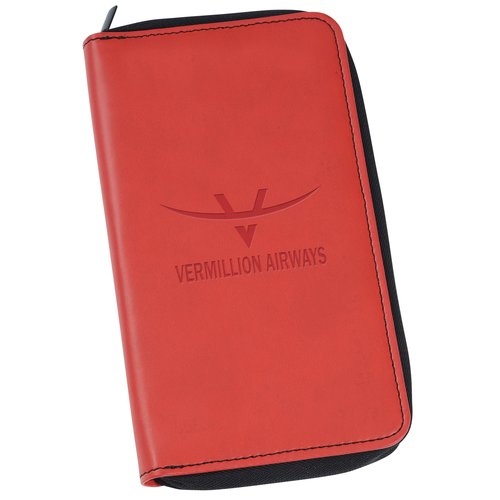 Zippered RFID Passport Wallet Main Image