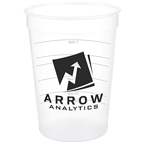 Translucent Stadium Cup with Measurements - 12 oz Main Image