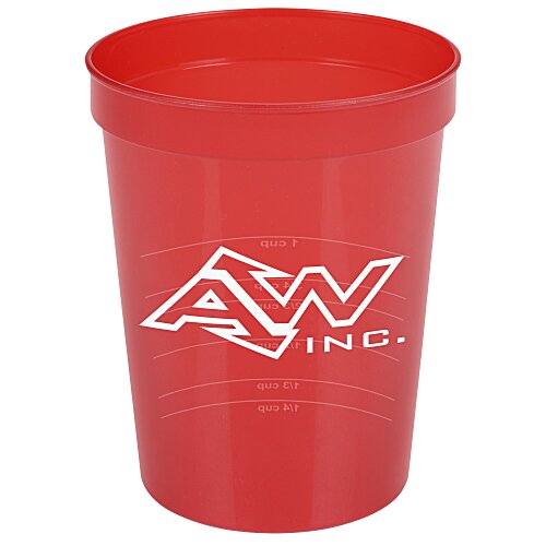 Translucent Stadium Cup with Measurements - 16 oz Main Image