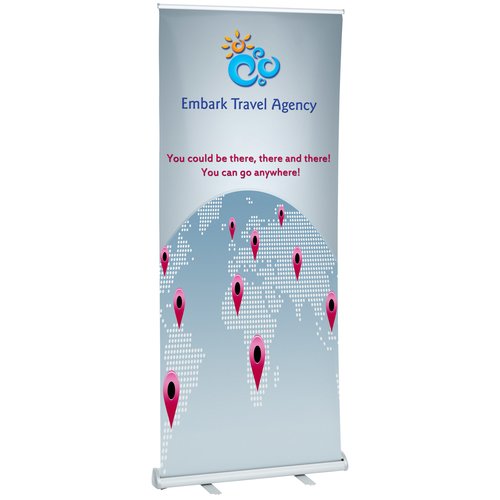 Value Retractable Banner Display - 33 1/2 inches Main Image