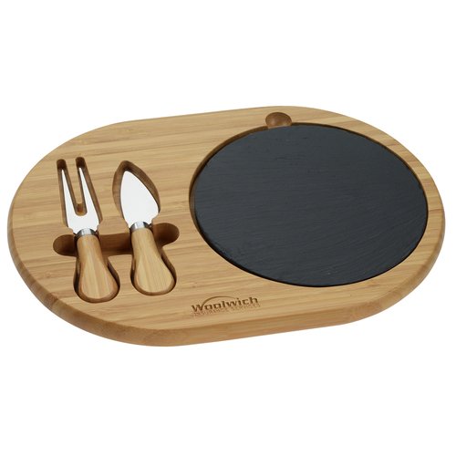 Fromagio Bamboo and Slate Cheese Set Main Image