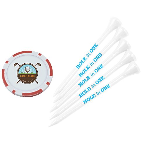 Poker Chip Tee Pack - 3 1/4 inches Main Image