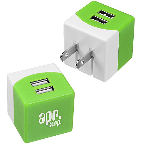 Dual USB Folding Wall Charger Main Image