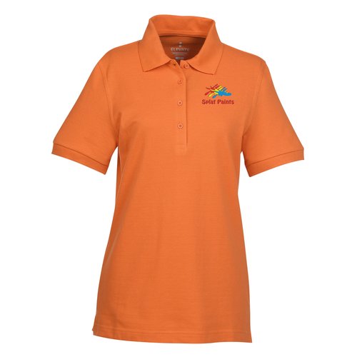 Belmont Combed Cotton Pique Polo - Ladies' - Embroidered Main Image