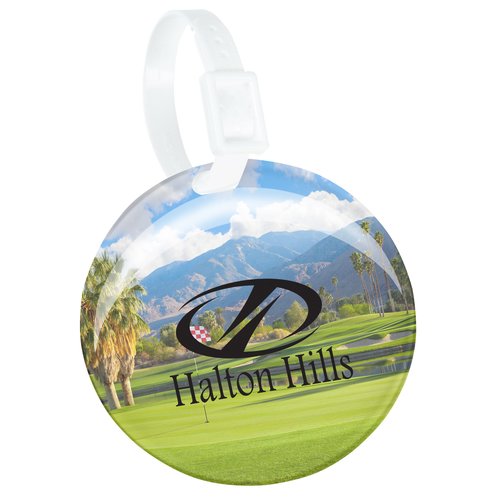 Domed Round Golf Bag Tag Main Image