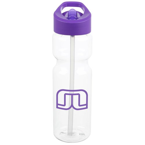 Clear Impact Olympian Sport Bottle with Flip Straw Lid - 28 oz Main Image