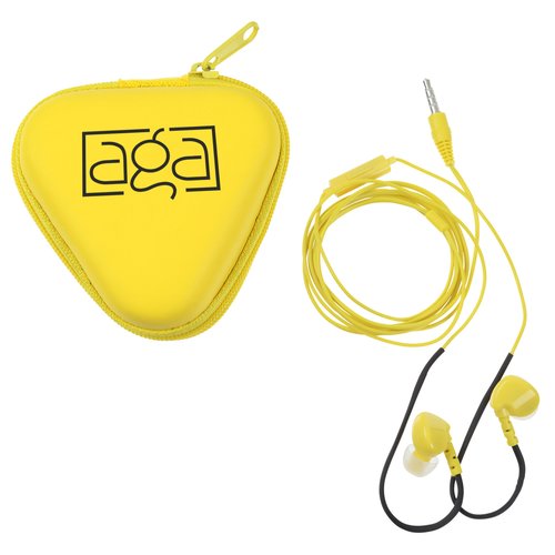 Workout Ear Buds with Triangle Case Main Image