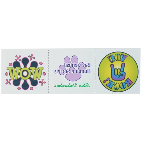 Super Kid 3 Tattoo Strip - Wow Words Main Image