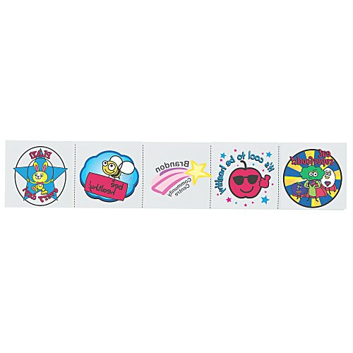 Super Kid 5 Tattoo Strip - Healthy Habits Main Image