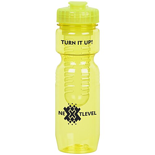 Jogger Infuser Sport Bottle - 25 ounces - Translucent - Flip Top Lid Main Image