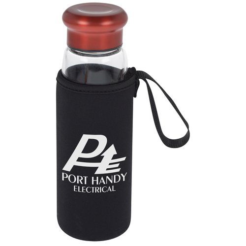 Evora Glass Bottle with Sleeve - 14 oz. Main Image