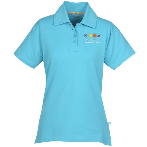 Ringspun Combed Cotton Jersey Polo - Ladies' Main Image