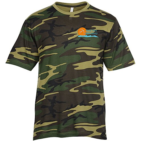 Euro Spun Cotton T-Shirt - Men's - Camo - Embroidered Main Image