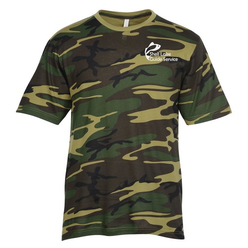 Euro Spun Cotton T-Shirt - Men's - Camo - Screen Main Image