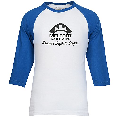 Euro Spun Cotton Baseball Tee - Men's - Screen Main Image