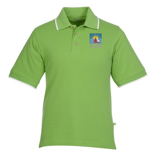 Tipped Combed Cotton Pique Polo - Men's Main Image