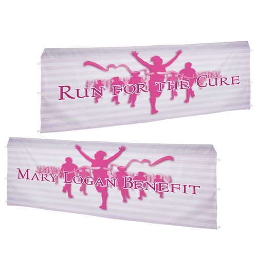 Standard 10-foot Event Tent - Half Wall - Two Sided - Full Colour Main Image