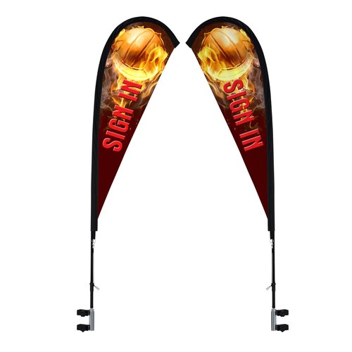 Standard 10-foot Event Tent - Sail Sign Banner - Two Sided Main Image