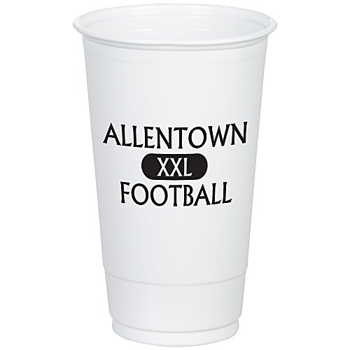 Economy White Plastic Cup - 20 oz. Main Image