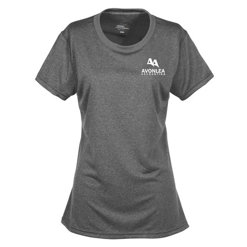 Vegas Heathered Performance Tee - Ladies' - Screen Main Image
