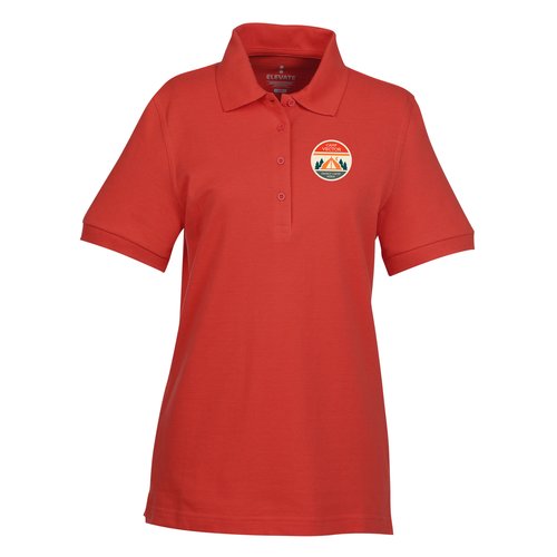 Belmont Combed Cotton Pique Polo - Ladies' - TE Transfer Main Image