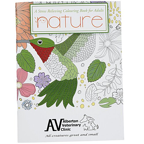 Stress Relieving Adult Colouring Book - Nature Main Image