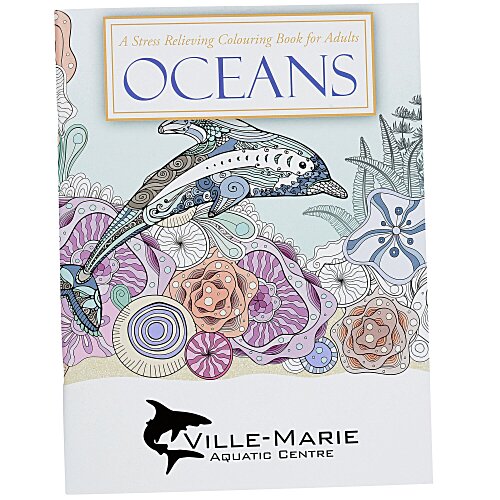 Stress Relieving Adult Colouring Book - Oceans Main Image