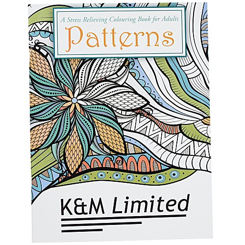 Stress Relieving Adult Colouring Book - Patterns Main Image