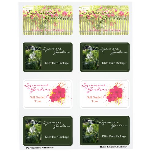 Quick & Colourful Perforated Sheeted Label - Rect - 2" x 3-1/2 Main Image