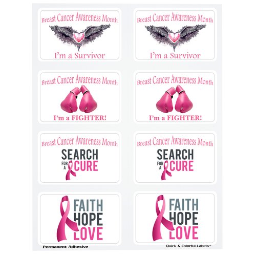 Quick & Colourful Perforated Sheeted Label - Rect - 2-3/16" x 3-1/2" Main Image