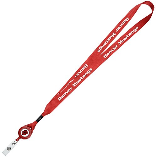 Retractable Polyester Lanyard - 3/4 inch - 32 inches Main Image