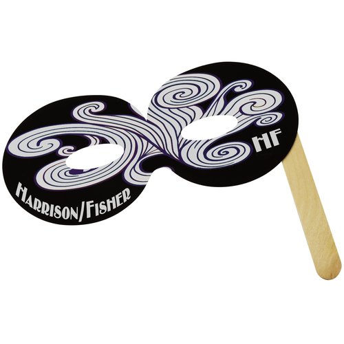 Round Mask on a Stick - Colours Main Image