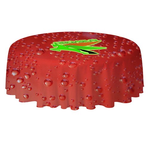 Serged Round Table Throw - 5 feet - Full Colour Main Image