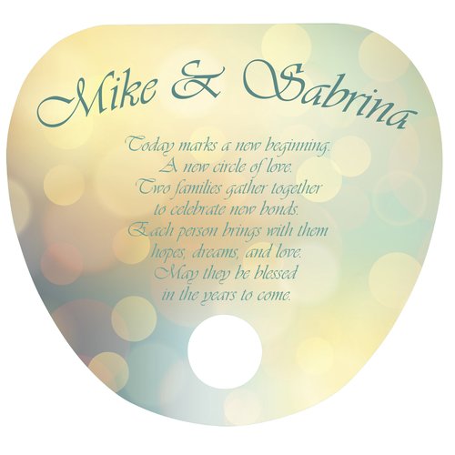 Full Colour Handheld Fan - Palm Leaf Main Image