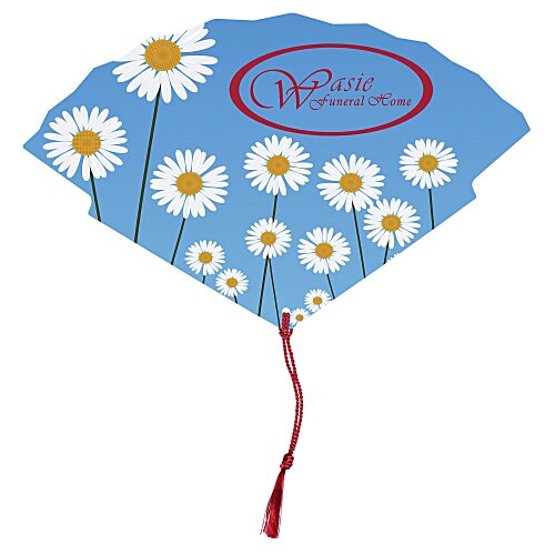 Tassel Hand Fan - Full Colour Main Image