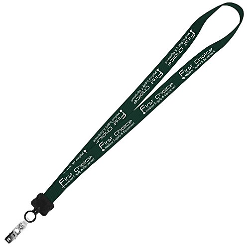 Stretchy Elastic Lanyard - 3/4" - 32" - Snap with Metal Bulldog Clip Main Image