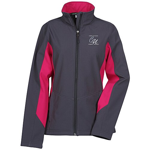 Crossland Colourblock Soft Shell Jacket - Ladies' Main Image