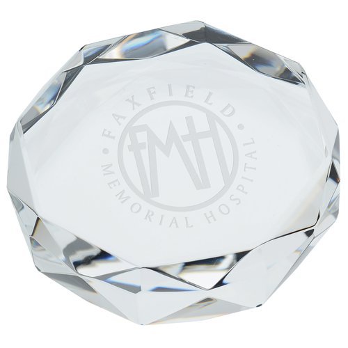 Gem Cut Crystal Paperweight Main Image