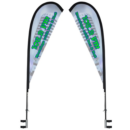 Premium 10' x 15' Event Tent - Sail Sign Banner - Two Sided Main Image