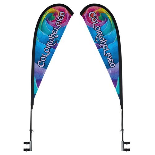 Premium 10' x 20' Event Tent - Sail Sign Banner - Two Sided Main Image