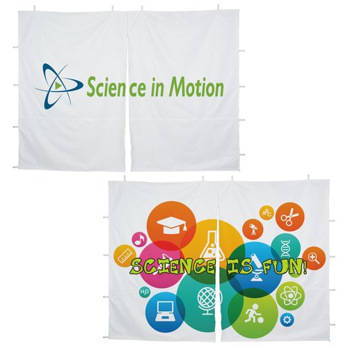 Premium 10' Event Tent - Middle Zipper Wall - Two Sided- Full Colour Main Image