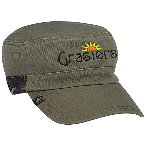 Camo Panel Military Cap Main Image