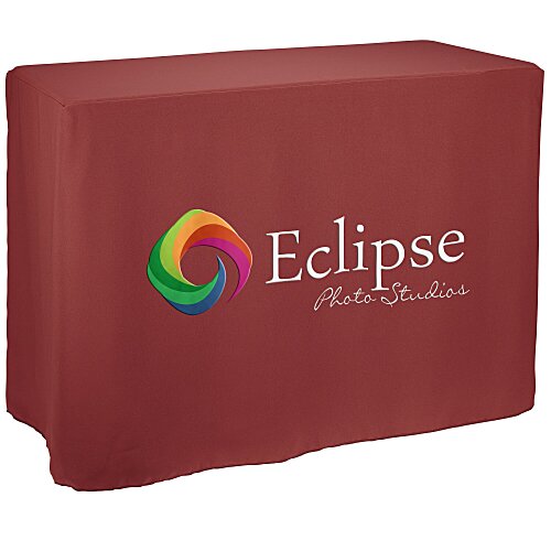 Serged Fitted Demo Table Throw - 4 feet Main Image