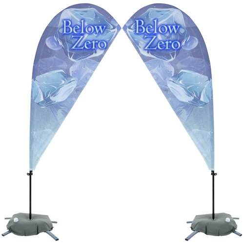 Indoor Value Sail Sign - 6 1/2 feet - Two Sided Main Image