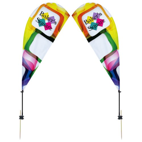 Outdoor Value Sail Sign - 6 1/2 feet - Two Sided Main Image