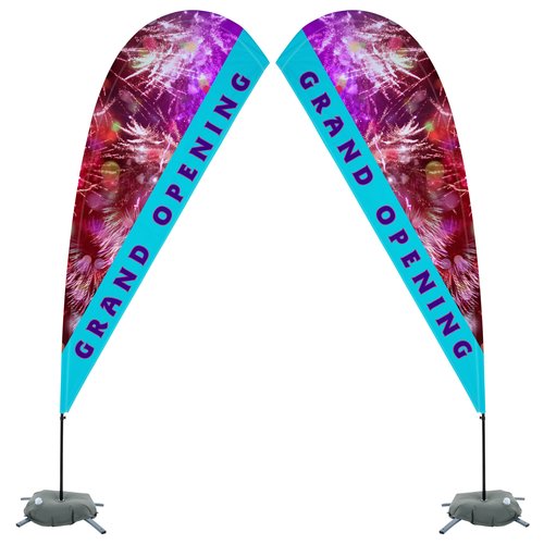 Indoor Value Sail Sign - 9 1/2 feet - Two Sided Main Image