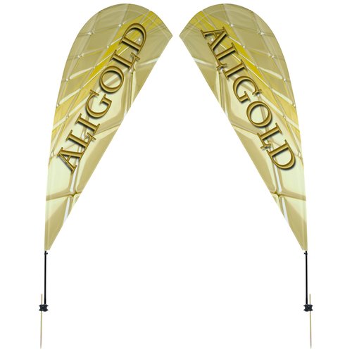 Outdoor Value Sail Sign - 9 1/2 feet - Two Sided Main Image